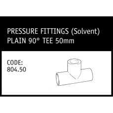 Marley Solvent Plain 90° Tee 50mm - 804.50